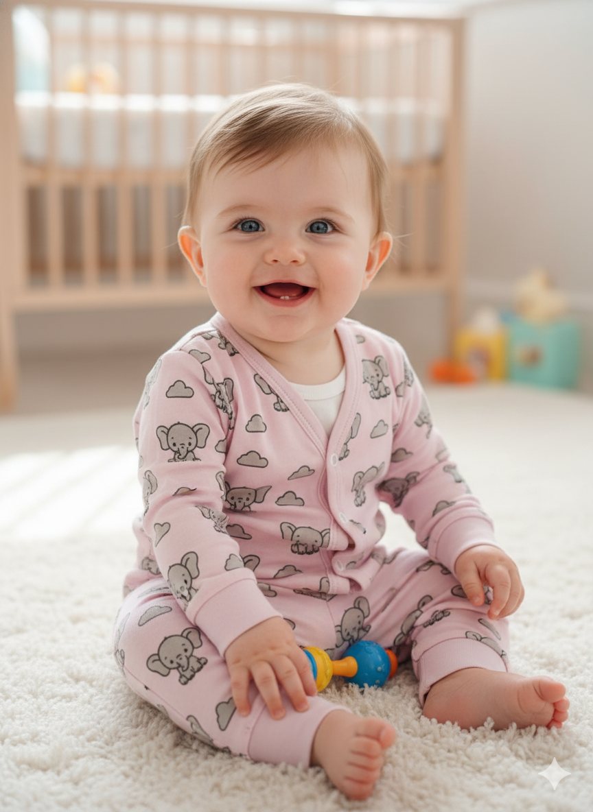 GenBeta Kids Full Sleeve Jabla | 100% Pure Soft Combed Cotton, Bio-Washed Premium Interlock