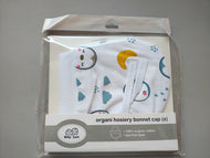 Billy Bum Organic Hosiery Bonnet Cap (Size S) | Soft & Gentle Baby Headwear