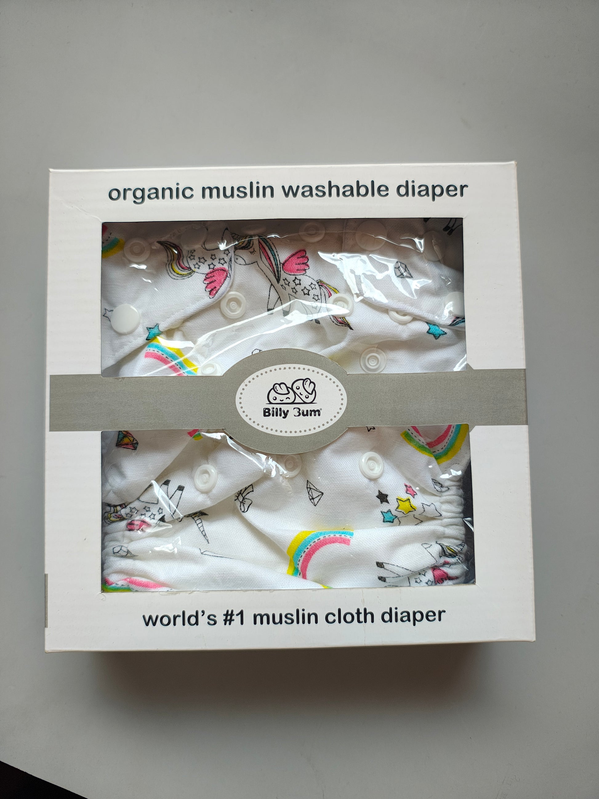 Billy Bum Organic Muslin Washable Diaper | Soft, Reusable & Eco-Friendly Baby Cloth Nappy