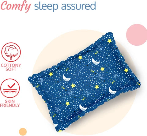 LuvLap Mustard Pillow | Soft & Supportive Baby Head Shaping Pillow