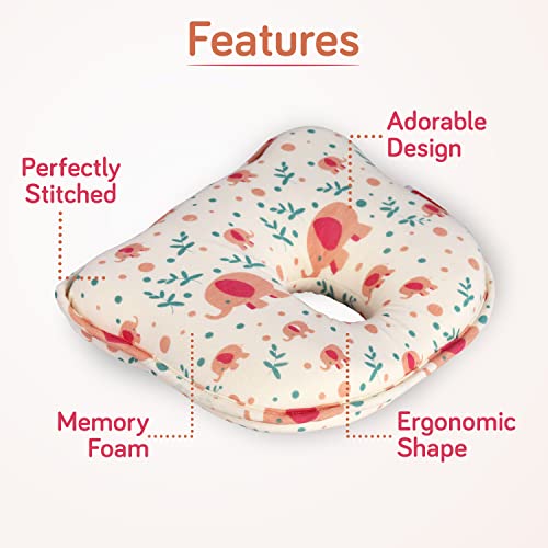 LuvLap Memory Neck Pillow | Ergonomic Baby Support Pillow for Head & Neck