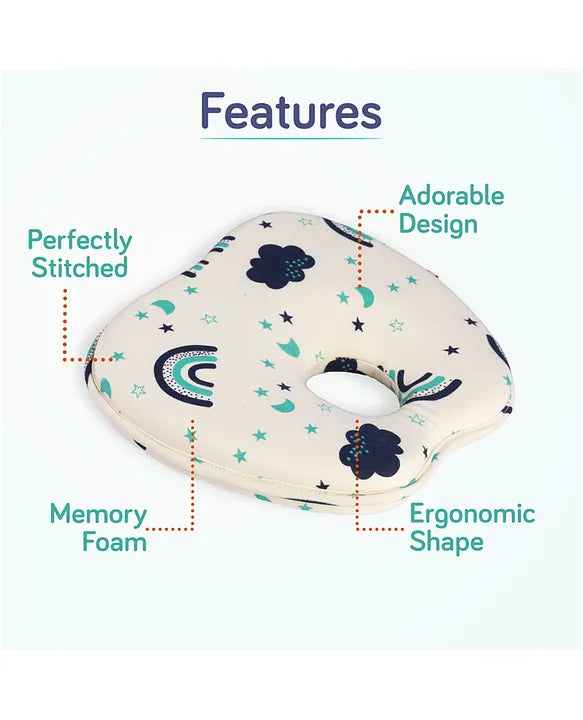 LuvLap Memory Neck Pillow | Ergonomic Baby Support Pillow for Head & Neck