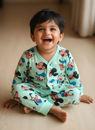 GenBeta Kids Full Sleeve Jabla | 100% Pure Soft Combed Cotton, Bio-Washed Premium Interlock