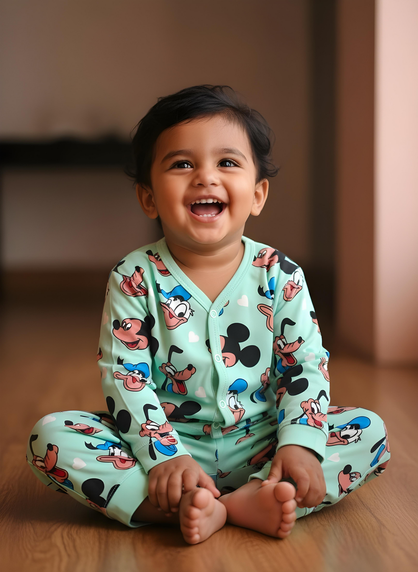 GenBeta Kids Full Sleeve Jabla | 100% Pure Soft Combed Cotton, Bio-Washed Premium Interlock