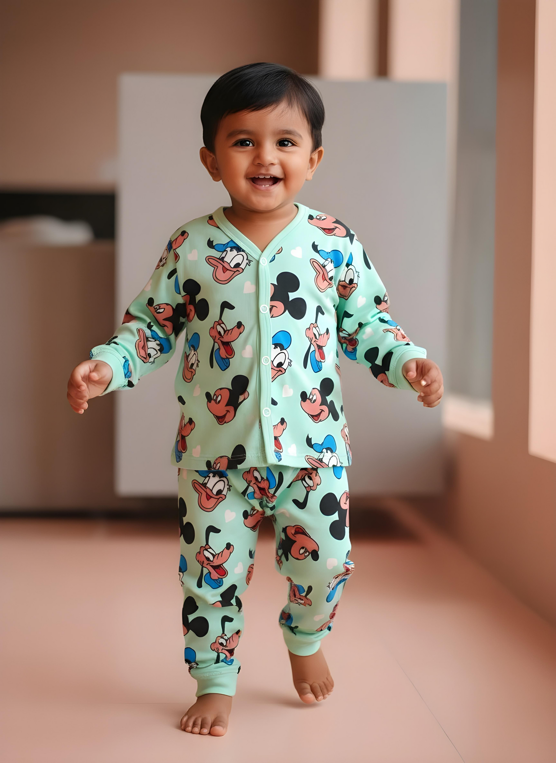 GenBeta Kids Full Sleeve Jabla | 100% Pure Soft Combed Cotton, Bio-Washed Premium Interlock