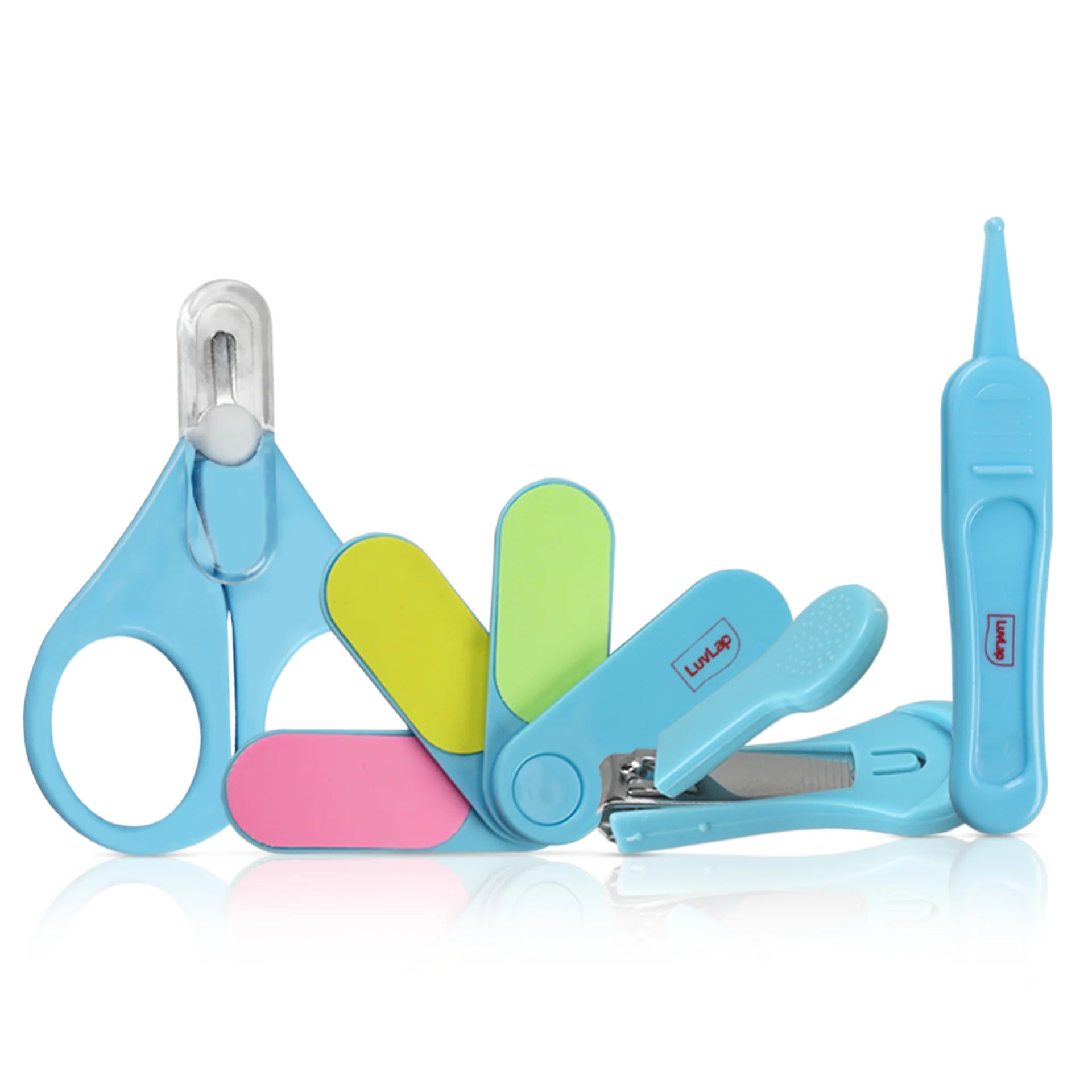 LuvLap Baby 4-Piece Grooming Set | Safe & Essential Baby Care Kit