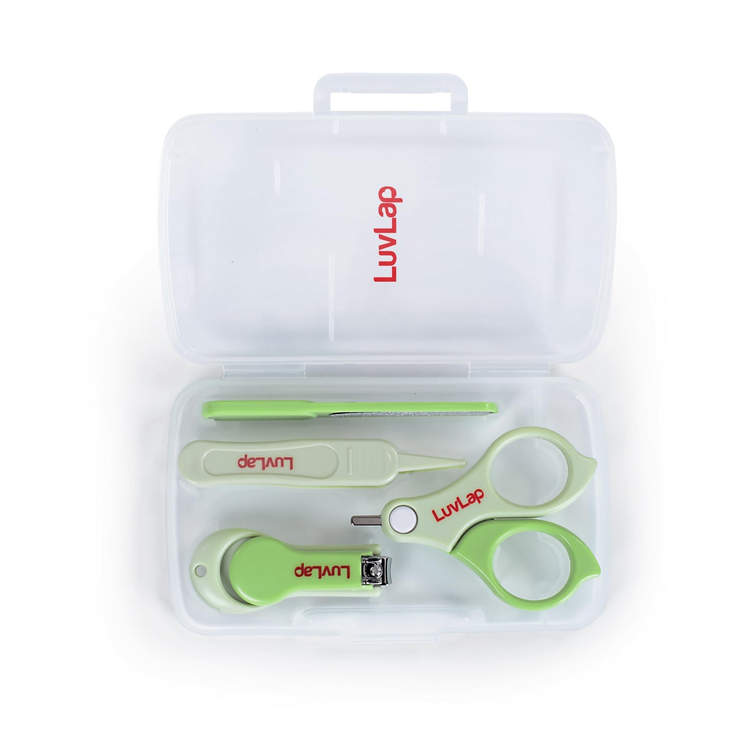 LuvLap Baby 4-Piece Grooming Set | Safe & Essential Baby Care Kit