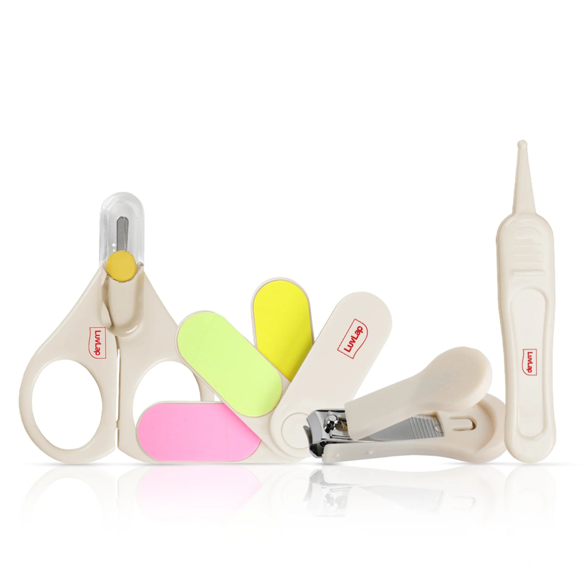 LuvLap Baby 4-Piece Grooming Set | Safe & Essential Baby Care Kit