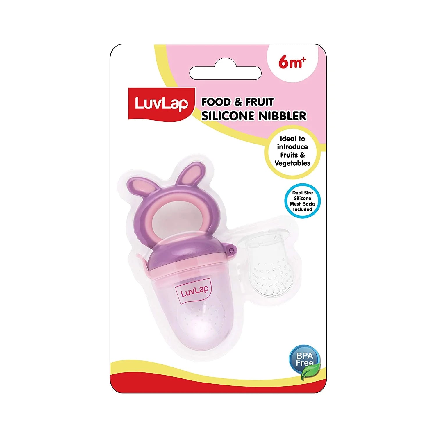 LuvLap Fruit Nibbler | Safe & Easy Baby Feeding Tool