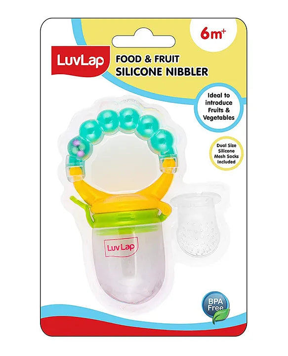 LuvLap Fruit Nibbler | Safe & Easy Baby Feeding Tool