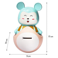 Money Bank Mama Luv Mee 2 in 1 Baby Roly Poly Money/Piggy Bank Musical Toys for Kids with Light and Sound Pendulum Motion Push Shake Wobble Sway Activity Fun Ideal Gift