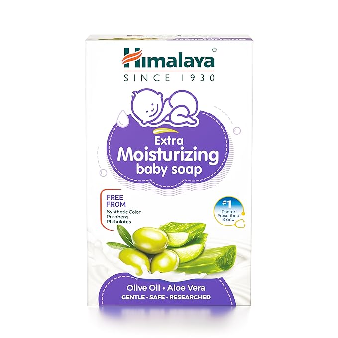 Himalaya Herbals Extra Moisturizing Baby Soap, 75g