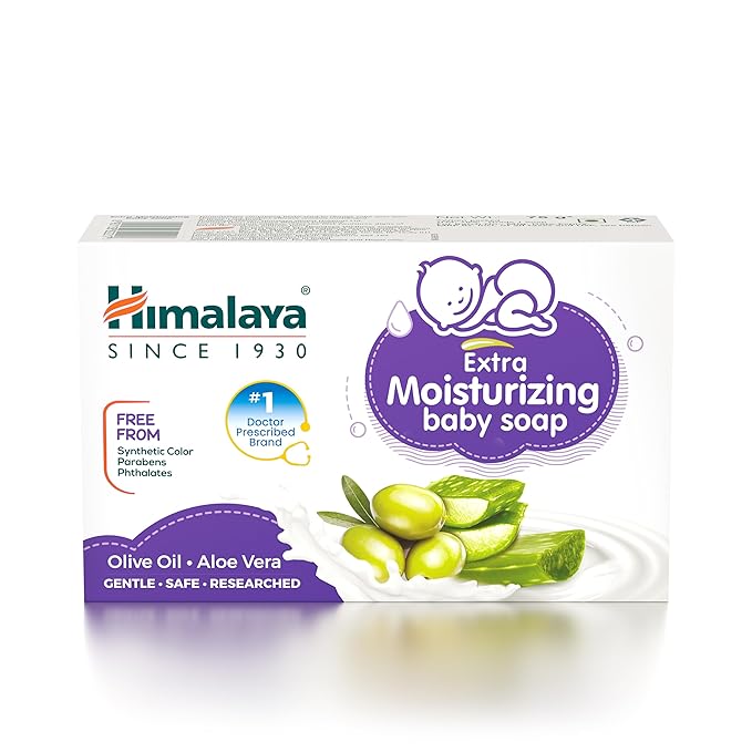 Himalaya Herbals Extra Moisturizing Baby Soap, 75g