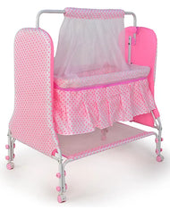 Bubble Baby Cradle with Soft Cushion – Pink | Comfortable Baby Jhula for Peaceful Sleep