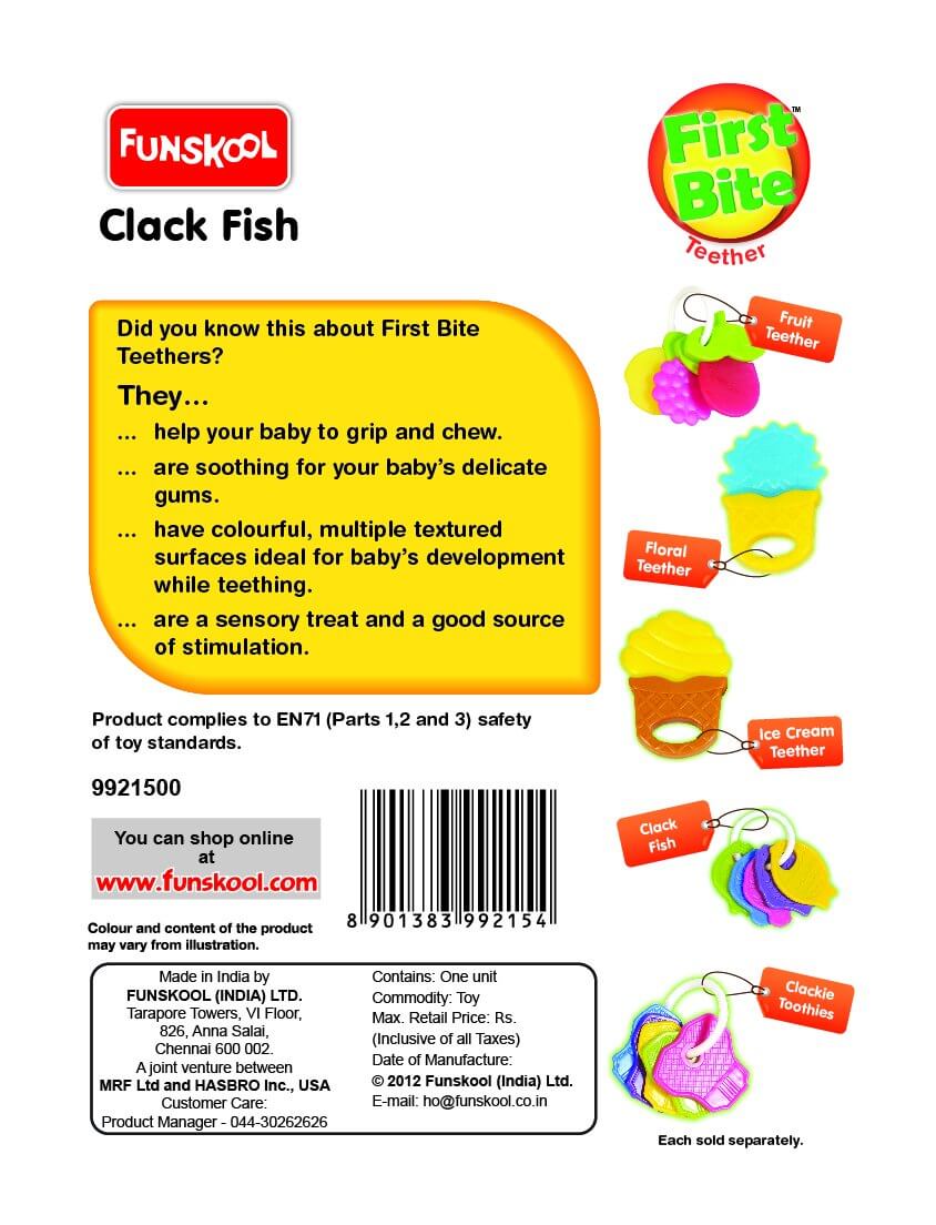 Clack Fish – Teether Rattle