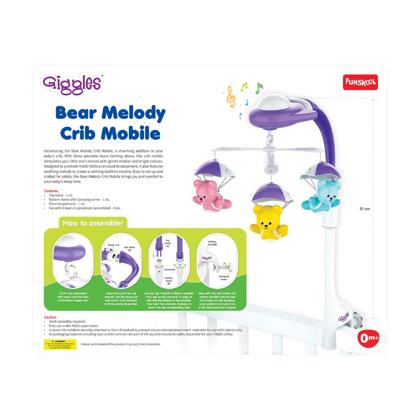 BEAR MELODY CRIB MOBILE