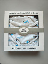 Billy Bum Organic Muslin Washable Diaper | Soft, Reusable & Eco-Friendly Baby Cloth Nappy