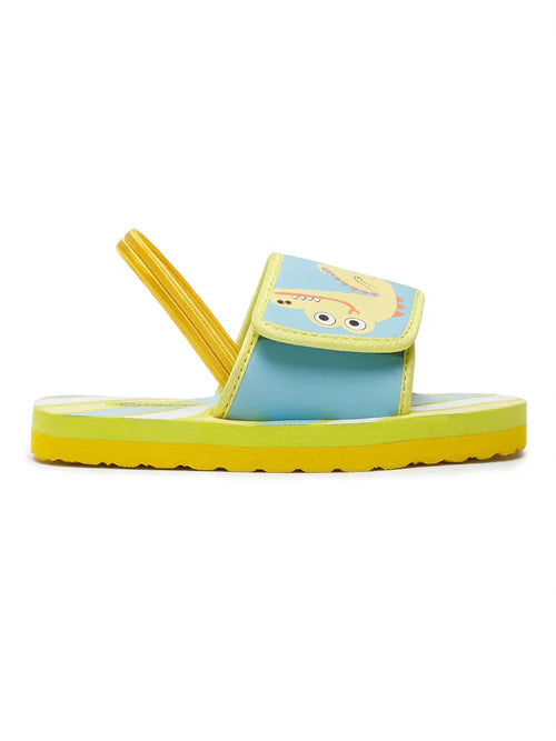 Kids Sliders | Crocodile Yellow Sliders | Unisex