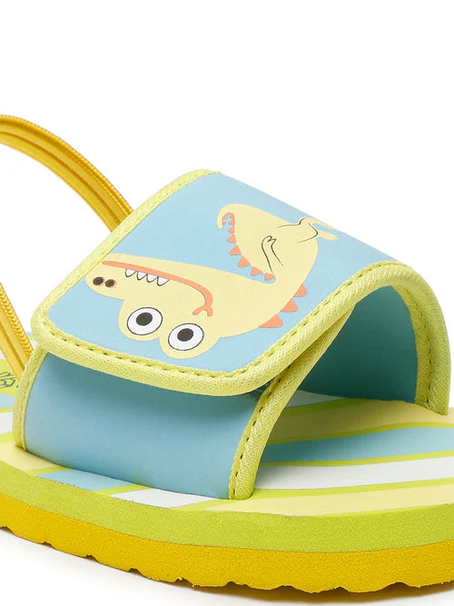 Kids Sliders | Crocodile Yellow Sliders | Unisex