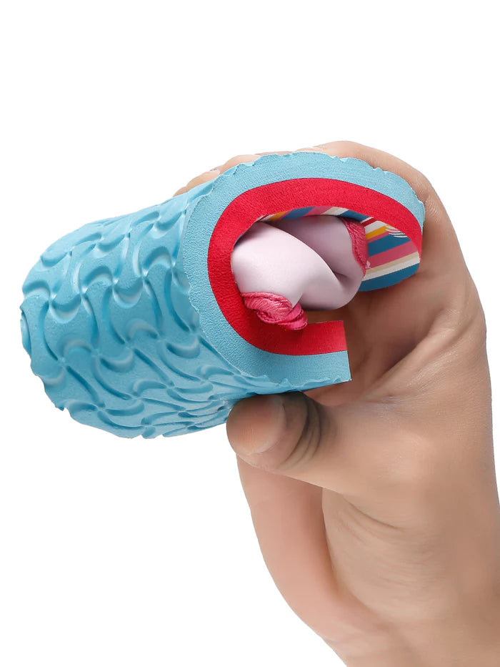 Girls Sliders | Parrot Lavender With Adjustable Strap & Back Support