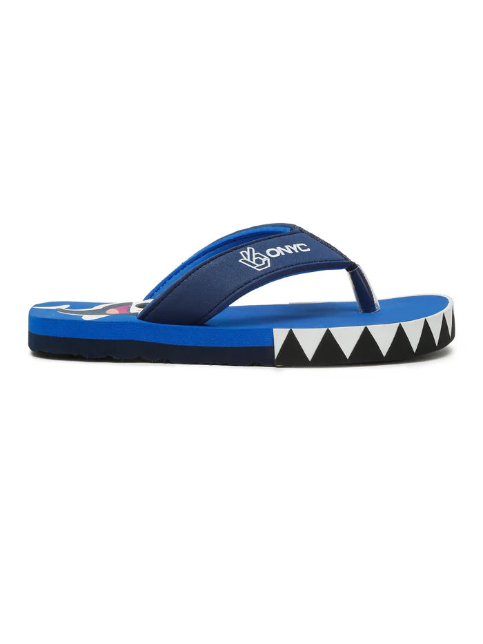 Premium Shark Flip-flops With Adjustable BackSupport - Blue (Unisex)
