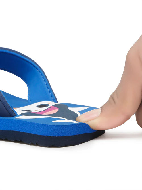 Premium Shark Flip-flops With Adjustable BackSupport - Blue (Unisex)
