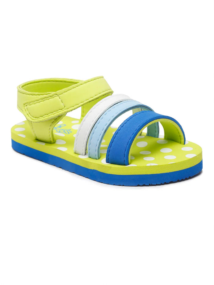 Premium Butterscotch Kids Sandals for Girls (Lime Green)