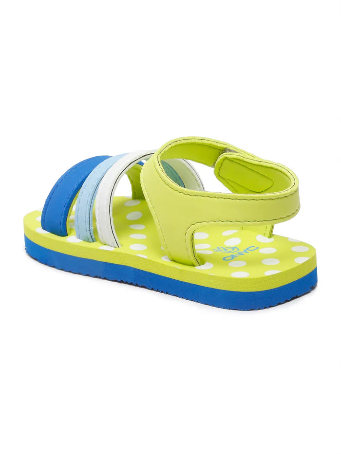 Premium Butterscotch Kids Sandals for Girls (Lime Green)