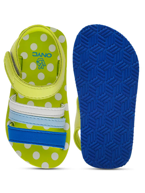 Premium Butterscotch Kids Sandals for Girls (Lime Green)
