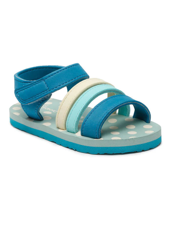 Premium Butterscotch Kids Sandals for Girls (Teal Blue)