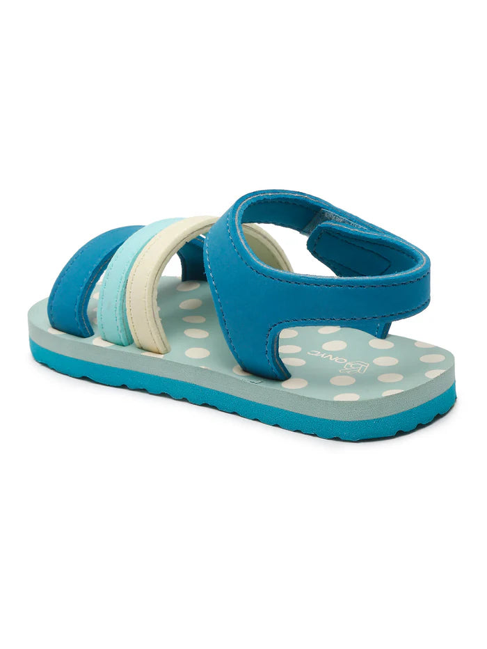 Premium Butterscotch Kids Sandals for Girls (Teal Blue)