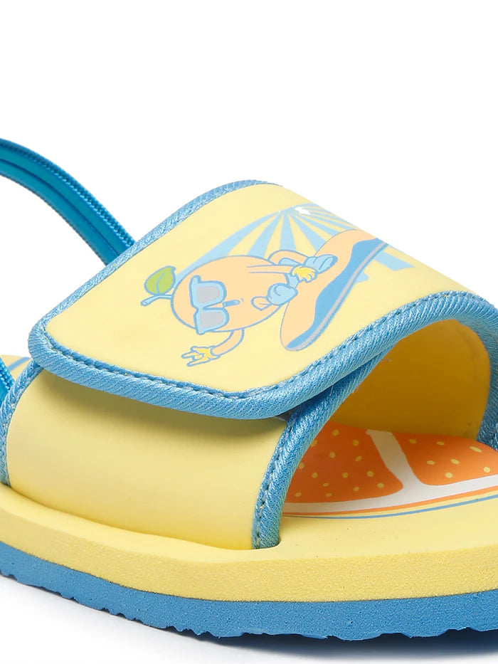 Surfing Yellow Sliders for Kids (Unisex)