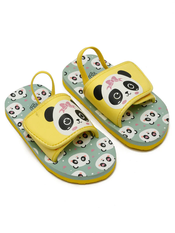 Panda Sliders/Flipflops With Adjustable Strap & Back Support (Girls)