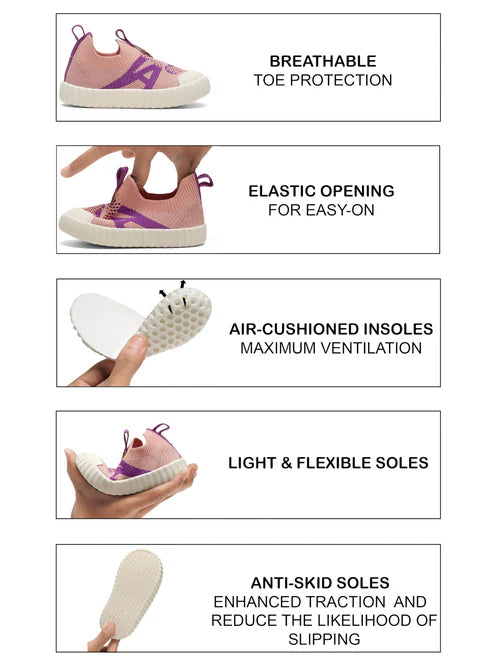 AIRY Toddlers' First Step Breathable Shoes - Peach (Unisex)