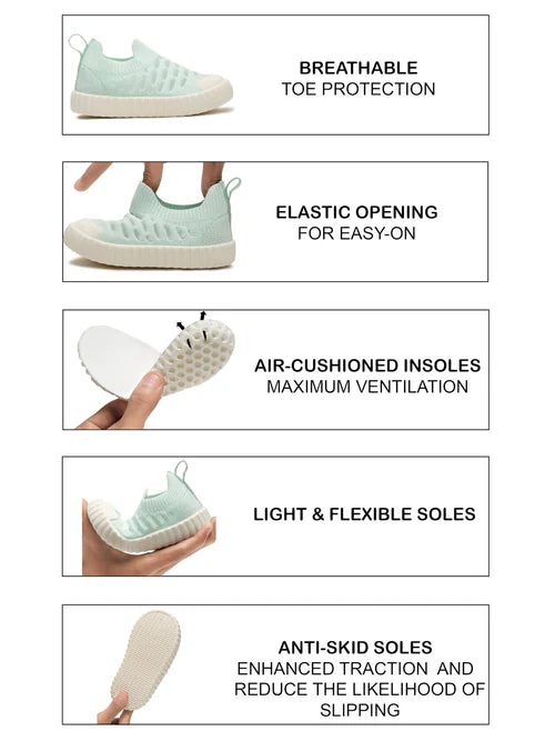 Cloudy Toddlers' First Step Shoes - Sea Green (Unisex)