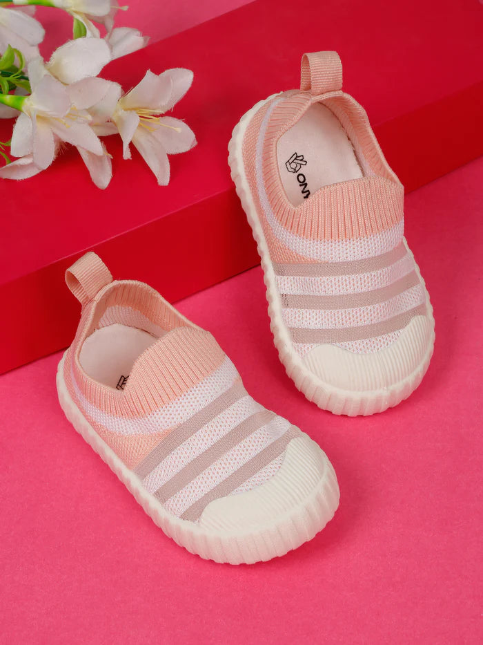 Sky Toddlers' First Step Breathable Shoes - Peach (Unisex)
