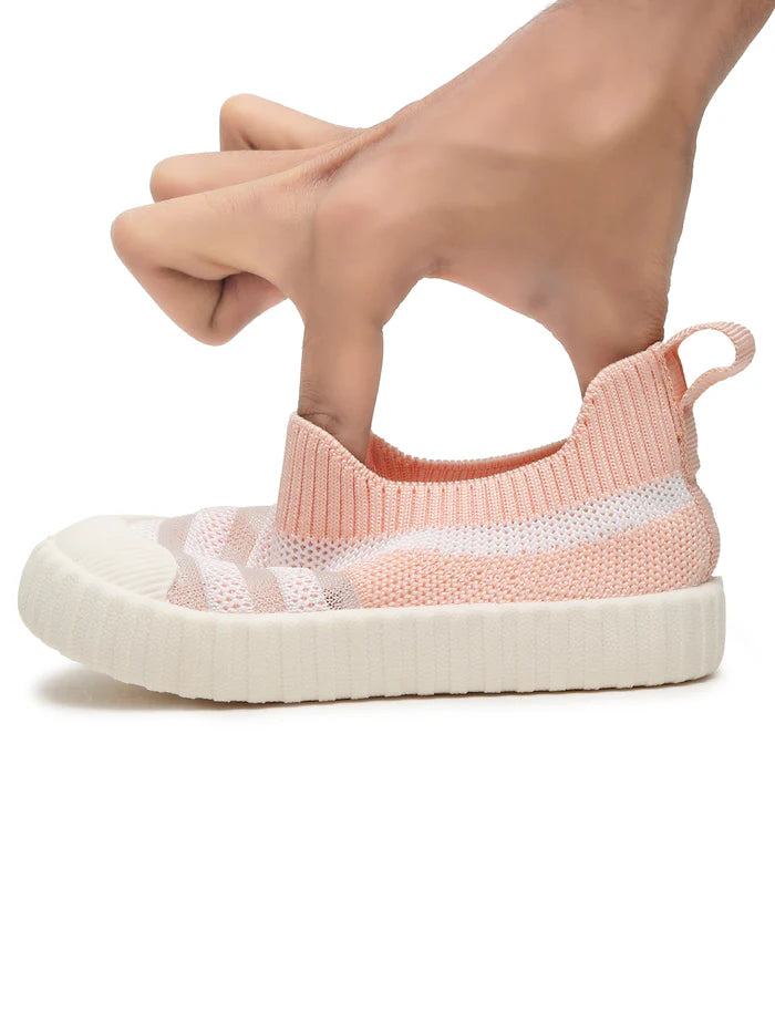Sky Toddlers' First Step Breathable Shoes - Peach (Unisex)