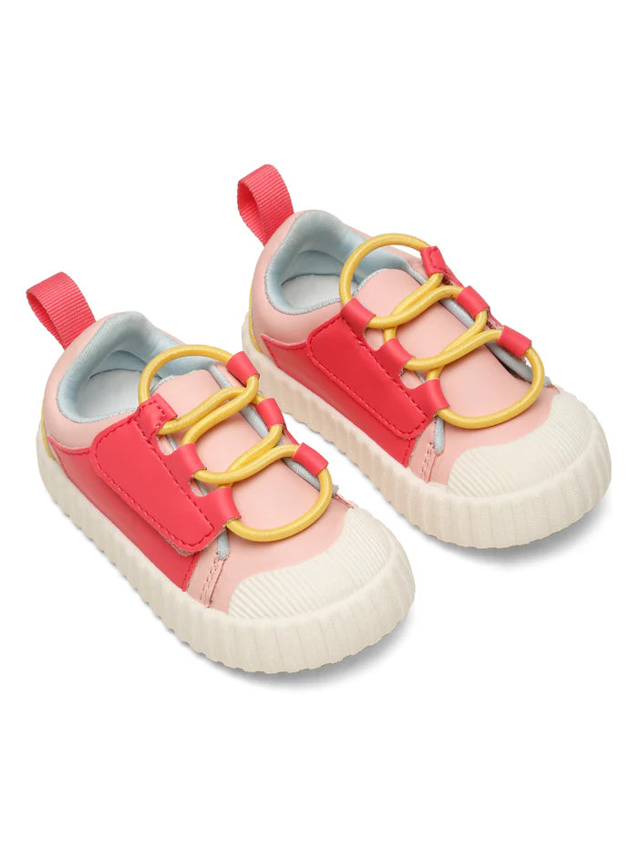 POCO Toddlers' Comfortable & LightWeight Lace-Free Sneakers- Pink (Girls)