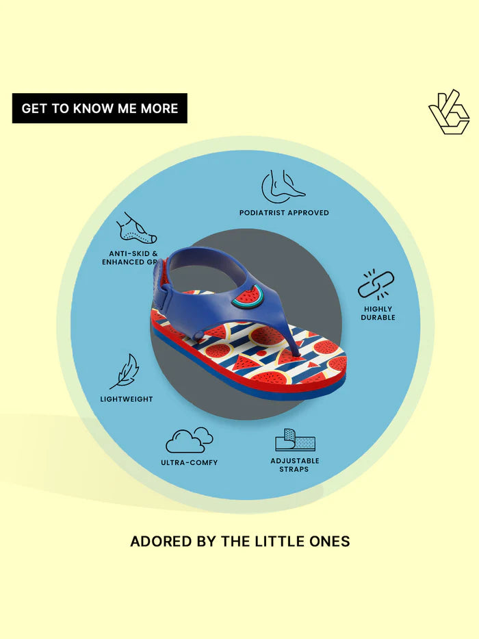 Premium Watermelon Jellies Flip-flops - Navy Blue (Unisex)