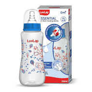LuvLap ESS S-Neck Feeding Bottle – 250 ml | BPA Free, Anti-Colic Nipple