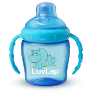 LuvLap Hippo Sippy Spout Cup – 225 ml | BPA Free, Spill-Proof Training Cup