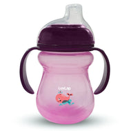 LuvLap Moby Little Soft Sippy Cup – 240 ml | BPA Free, Spill-Proof Training Cup