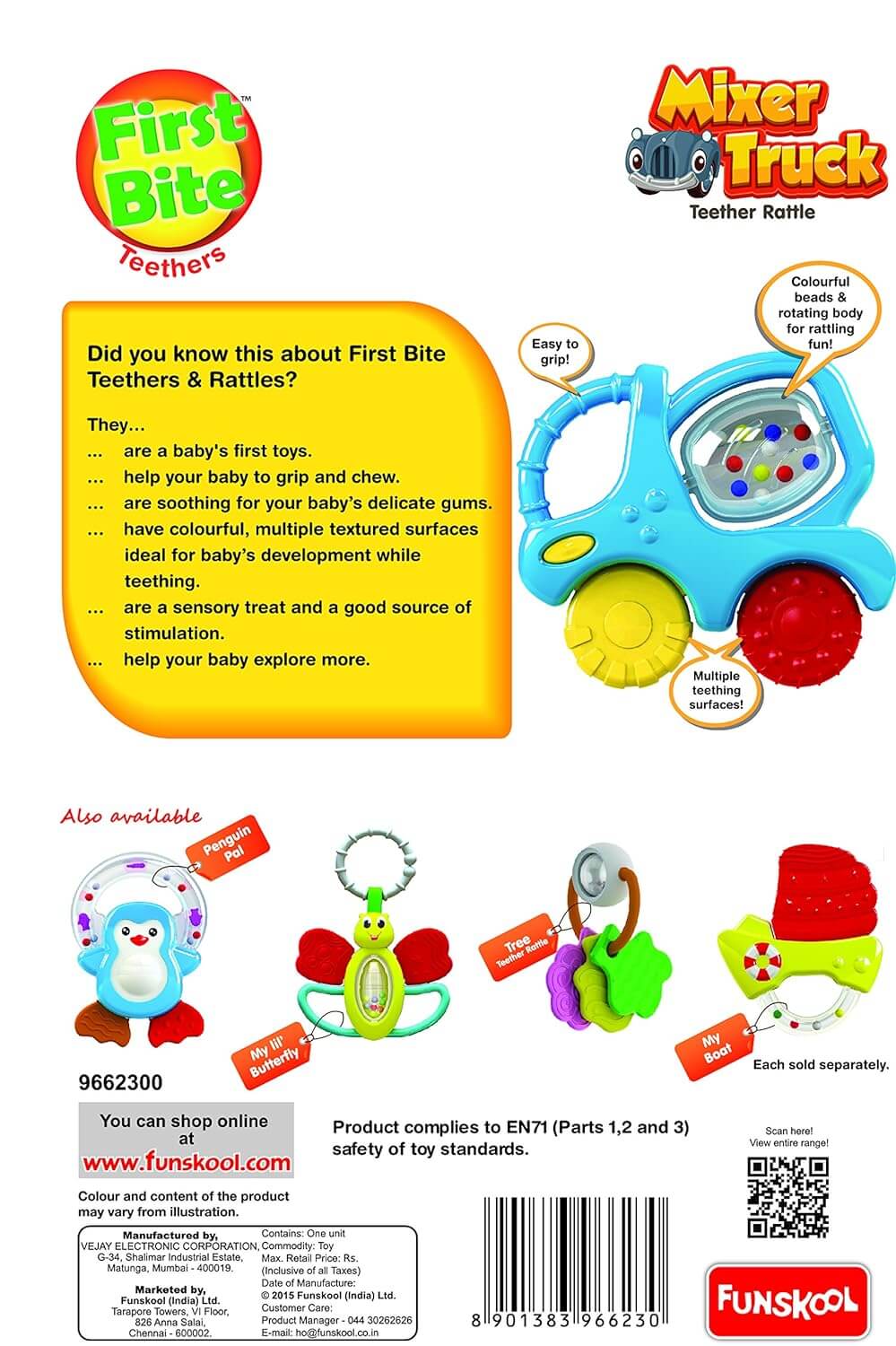 Mixer Truck – Teether Rattle