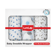 LuvLap Muslin Swaddle | Ultra Soft, Breathable & Multipurpose Baby Wrap