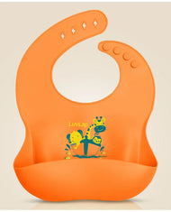 LuvLap Silicone Bib | Soft, Waterproof & Easy-to-Clean Feeding Bib with Food Catcher