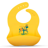 LuvLap Silicone Bib | Soft, Waterproof & Easy-to-Clean Feeding Bib with Food Catcher